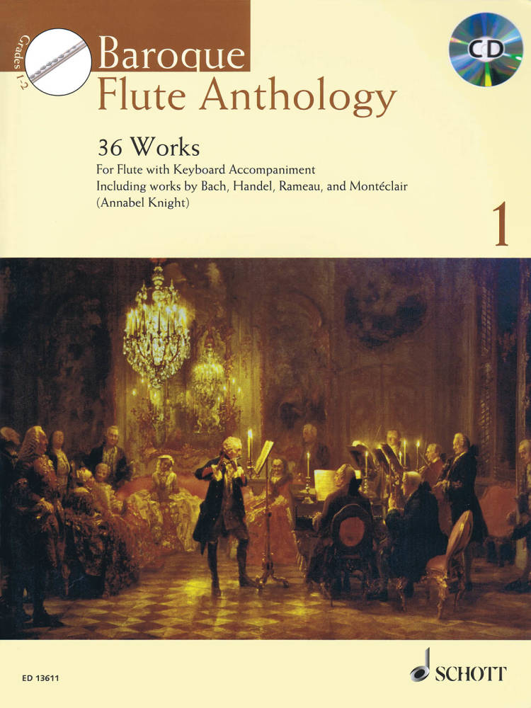 Baroque Flute Anthology Volume 1 - Knight - Flute - Book/CD