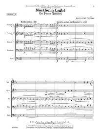 Nothern Light - Thomas - Brass Quintet - Score/Parts