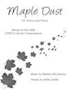 Maple Dust - Clarke/Duncan - Voice/Piano - Sheet Music