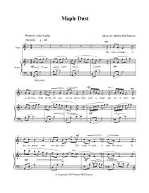 Maple Dust - Clarke/Duncan - Voice/Piano - Sheet Music