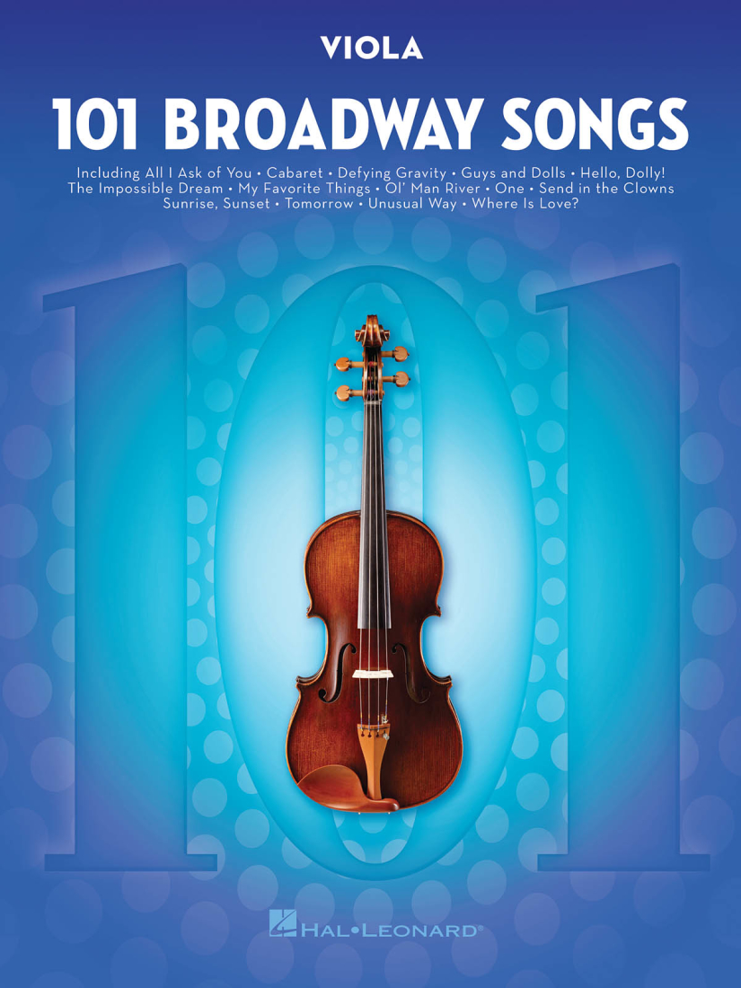 101 Broadway Songs for Viola - Book