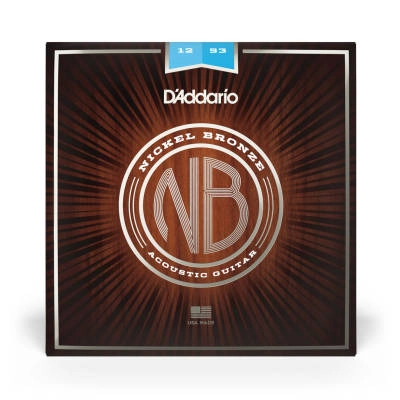 Nickel Bronze Acoustic Guitar Strings, Light, 12-53