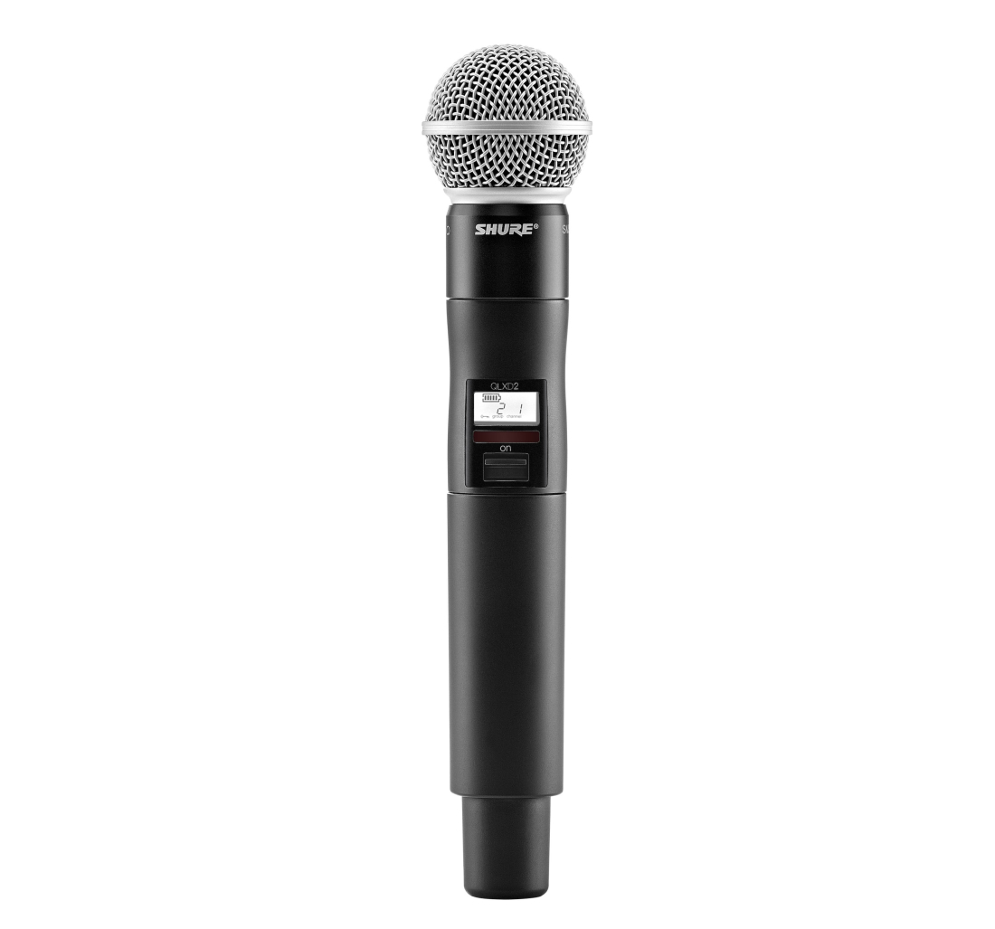 Shure QLXD24/SM58 Handheld Wireless Microphone System (G50 Band) Long