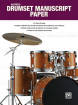 Alfred Publishing - Alfreds Drumset Manuscript Paper - 8 Stave - Book