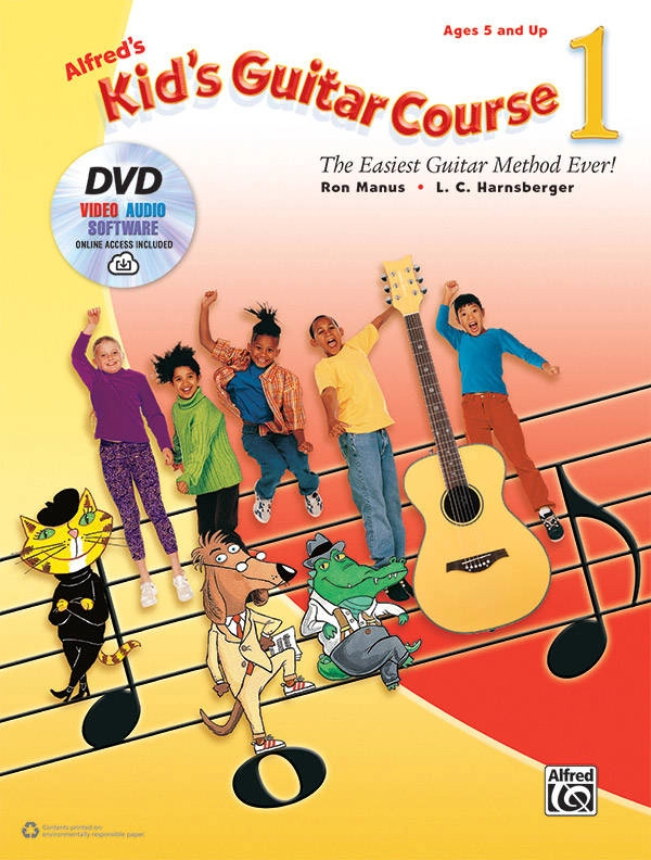 Alfred\'s Kid\'s Guitar Course 1 - Manus/Harsberger - Guitar - Book/DVD/Media Online