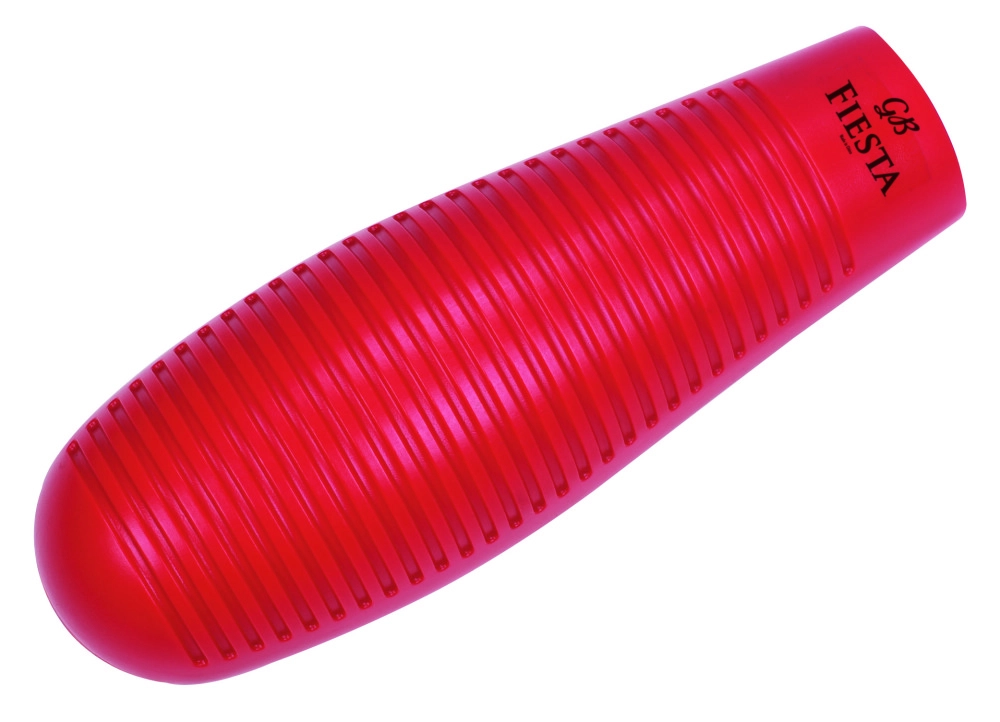 Fiesta Guiro w/Two Scrapers - Red Molded Plastic