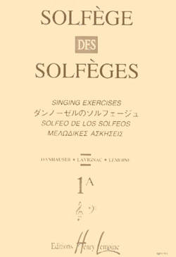 Editions Henry Lemoine - Solfege des Solfeges Vol.1A (Without Piano) - Lavignac - Voice - Book
