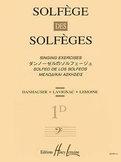 Solfege des Solfeges Vol.1D (With Piano) - Lavignac - Voice - Book