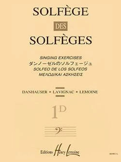 Solfege des Solfeges Vol.1D (With Piano) - Lavignac - Voice - Book