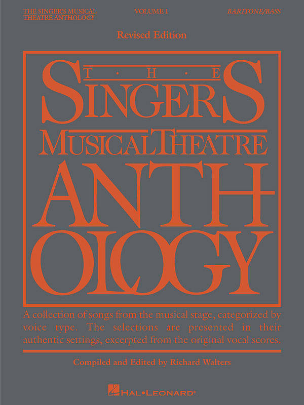 The Singer\'s Musical Theatre Anthology Volume 1 - Walters - Baritone/Bass Voice - Book