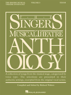 The Singer\'s Musical Theatre Anthology Volume 3 - Walters - Tenor Voice - Book