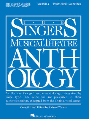 The Singer\'s Musical Theatre Anthology Volume 4 - Walters - Mezzo-Soprano/Belter Voice - Book