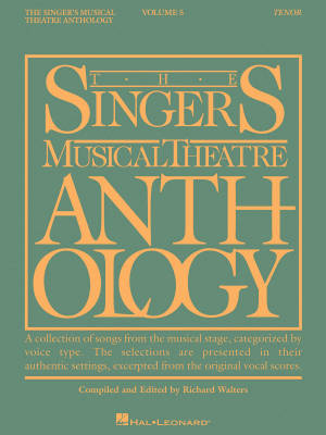 Hal Leonard - The Singers Musical Theatre Anthology Volume 5 - Walters - Voix tnor - Livre