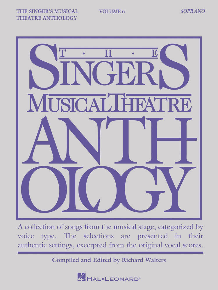 The Singer\'s Musical Theatre Anthology Volume 6 - Walters - Soprano Voice - Book