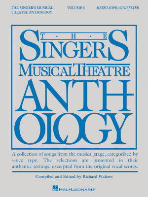 The Singer\'s Musical Theatre Anthology Volume 6 - Walters - Mezzo-Soprano/Belter Voice - Book