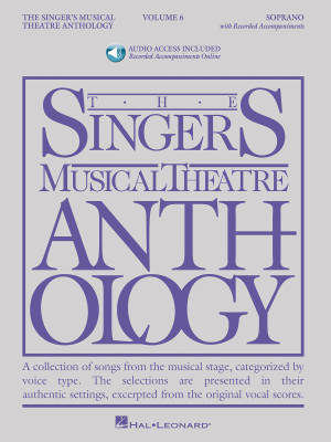 The Singer\'s Musical Theatre Anthology Volume 6 - Walters - Soprano Voice - Book/Audio Online