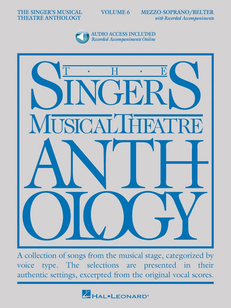 The Singer\'s Musical Theatre Anthology Volume 6 - Walters - Mezzo-Soprano/Belter Voice - Book/Audio Online