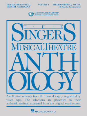 The Singer\'s Musical Theatre Anthology Volume 6 - Walters - Mezzo-Soprano/Belter Voice - Book/Audio Online