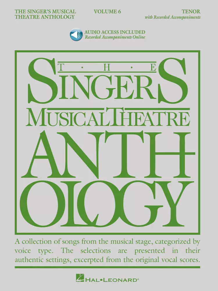 The Singer\'s Musical Theatre Anthology Volume 6 - Walters - Tenor Voice - Book/Audio Online