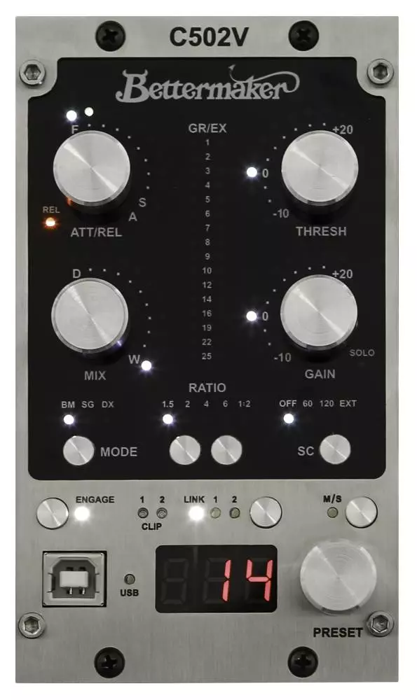 C502V 500 Series 3 In 1 Stereo, Dual Mono, M/S Compressor