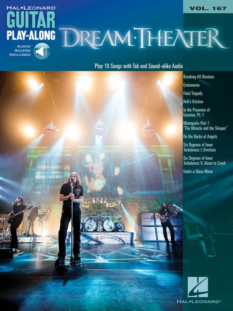 Dream Theater: Guitar Play-Along Volume 167 - Guitar TAB - Book/Audio Online