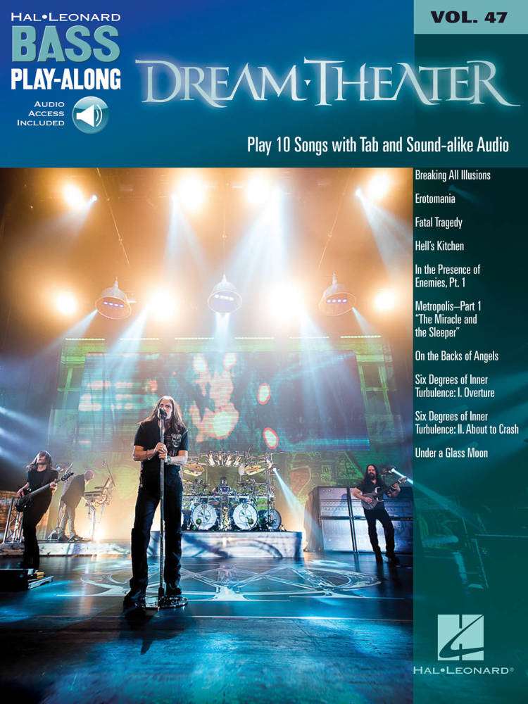 Dream Theater: Bass Play-Along Volume 47 - Bass Guitar - Book/Audio Online