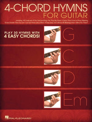 Hal Leonard - 4-Chord Hymns for Guitar - Book