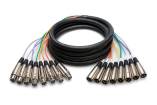 Hosa - Snake Cable, XLR (M) - XLR (F) X 8, 3m