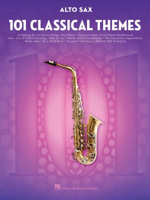 Hal Leonard - 101 Classical Themes for Alto Sax - Book
