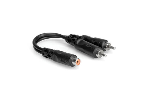 Hosa - Y Cable, RCA (F) to Dual RCA (M)