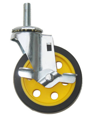 Rock N Roller Multi-Cart - 4-Inch Caster with Brake for R2 & R6