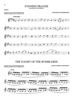 101 Classical Themes for Violin - Book