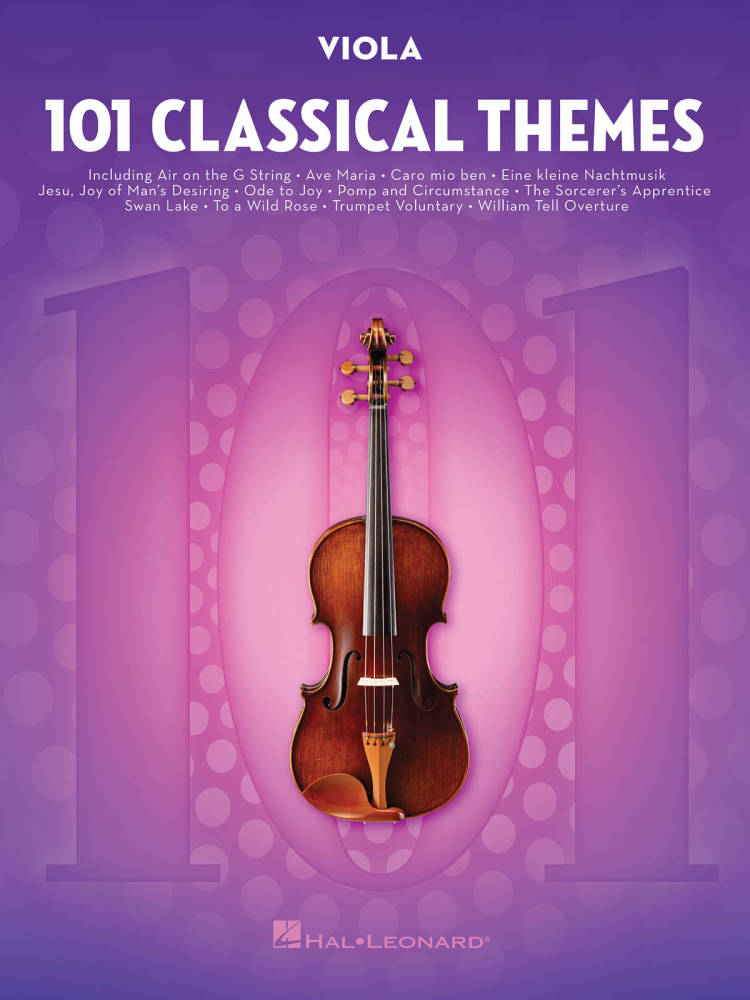101 Classical Themes for Viola - Book