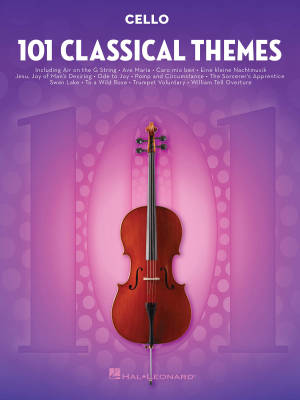 Hal Leonard - 101 Classical Themes for Cello - Book