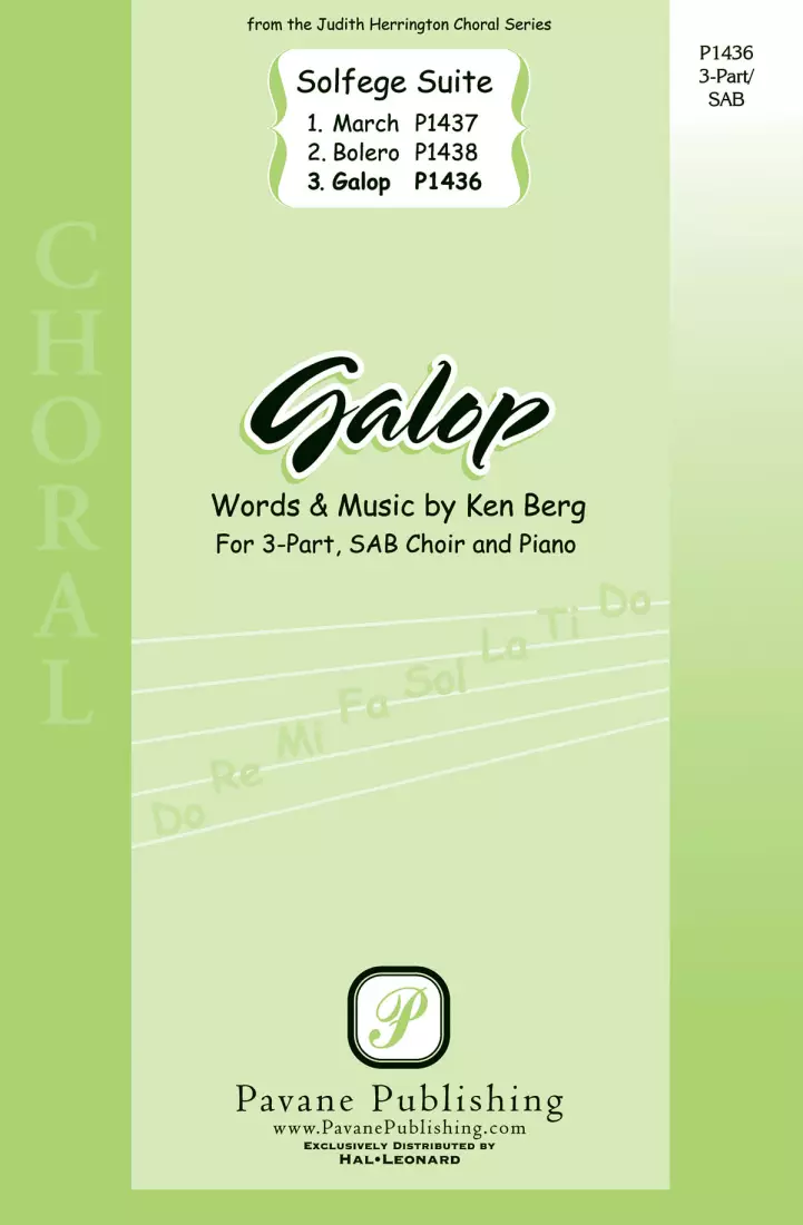 Galop (from Solfege Suite) - Berg - SAB