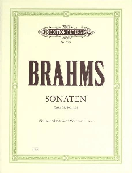 Violin Sonatas (complete) - Brahms - Violin/Piano - Book