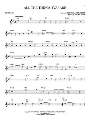 101 Jazz Songs for Tenor Saxophone - Book