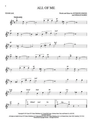 101 Jazz Songs for Tenor Saxophone - Book