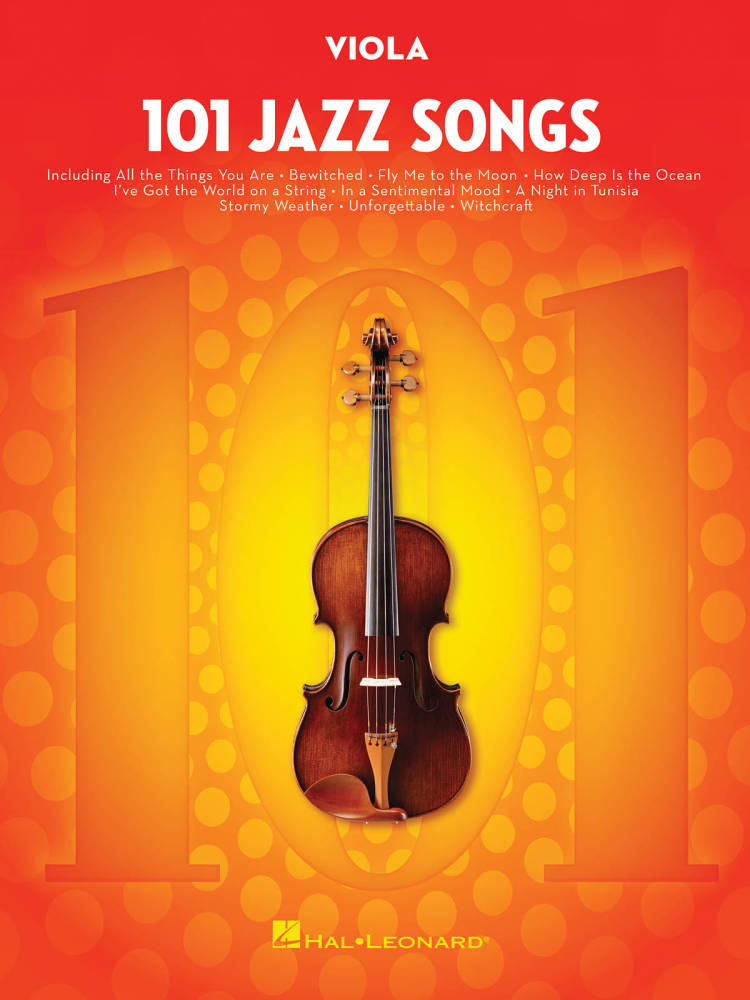 101 Jazz Songs for Viola - Book