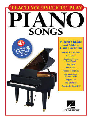 Teach Yourself to Play \'\'Piano Man\'\' & 9 More Rock Favorites - Piano - Book/Media Online