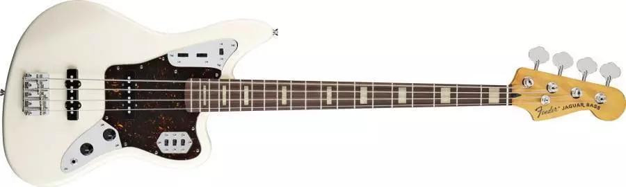 Jaguar Bass - Rosewood Neck in Olympic White