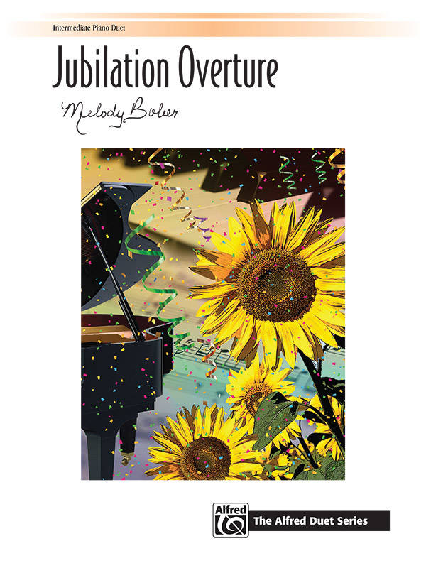 Jubilation Overture - Bober - Intermediate Piano Duet (1 Piano, 4 Hands) - Sheet Music