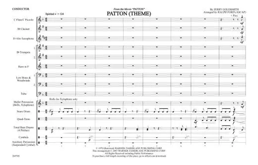 Patton Theme - Goldsmith/Ford - Marching Band - Gr. 3
