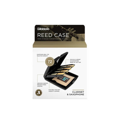 Reed Case with Humidity Control for Alto Sax & Clarinet Reeds