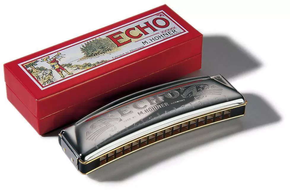 Echo 32 Octave Harmonica (16 Hole Tremolo) - Key Of G