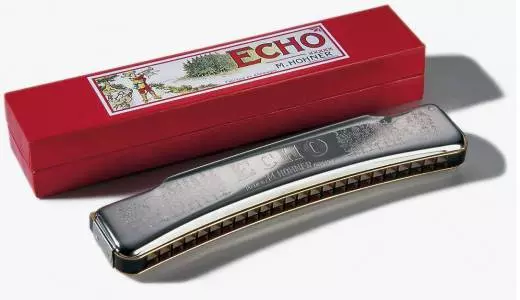 Echo 48 Octave Harmonica (24 Hole Tremolo) - Key Of C
