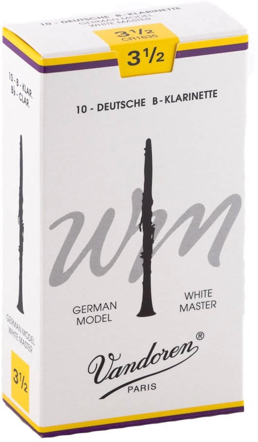 White Master Bb Clarinet Reeds (10/Box) - 3.5