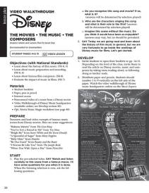 Disney: The Movies The Music - Higgins/Day/Anderson - Teacher Edition - Book
