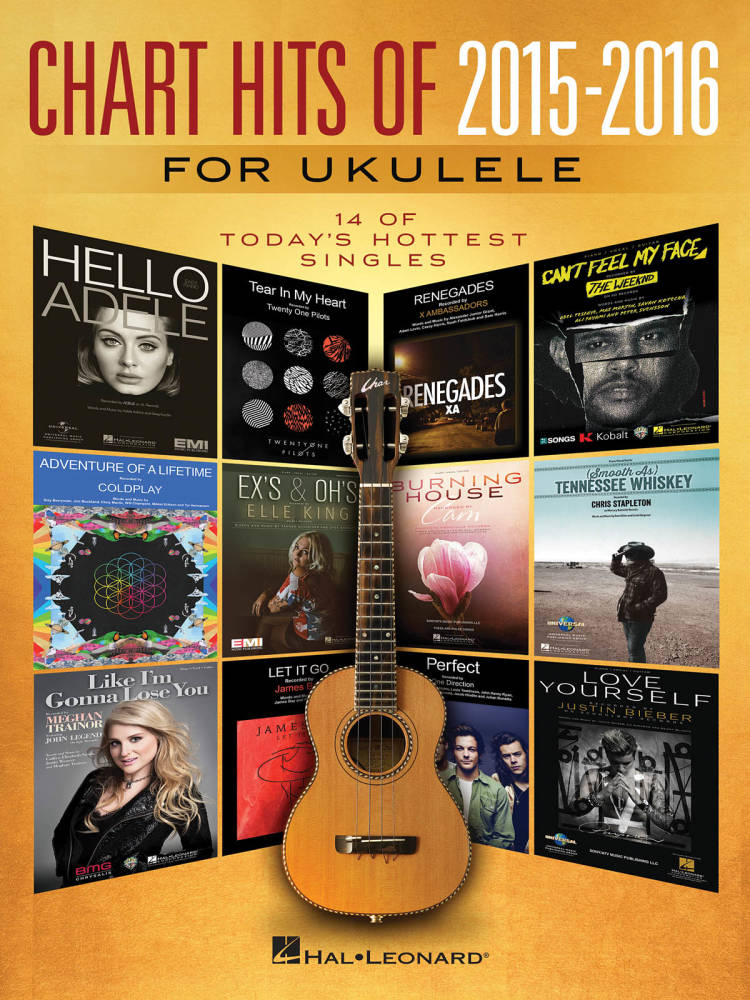 Chart Hits of 2015-2016 for Ukulele - Ukulele - Book