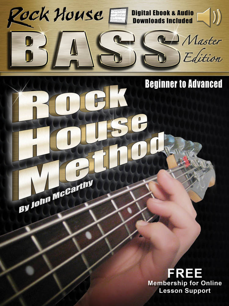 Rock House Bass Guitar Master Edition Complete - McCarthy - Bass Guitar TAB - Book/Media Online